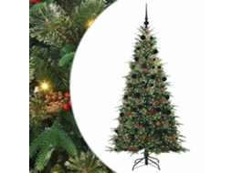 Conjunto 1 Decoração De Natal Vidaxl Verde Plástico (210 Cm)