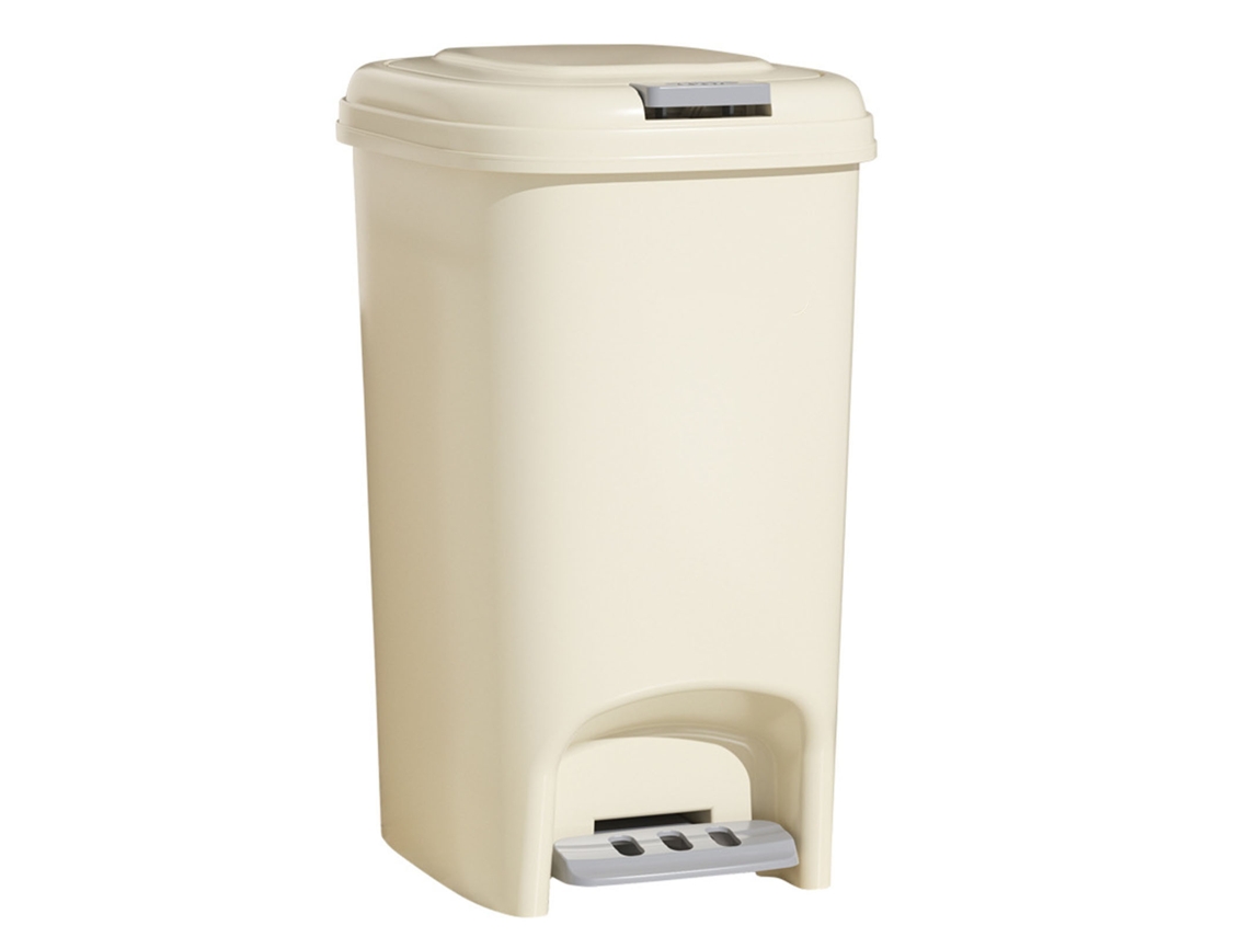 Lixeira com pedal tampa grande capacidade 15l versátil para cozinha sala banheiro