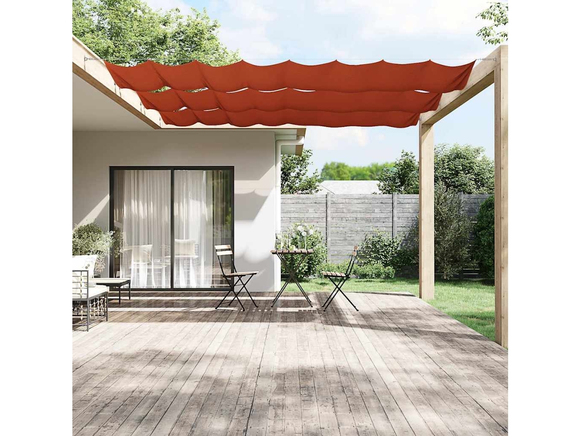 Vidaxl Toldo Vertical 100x1200 Cm Tecido Oxford Cor Terracota