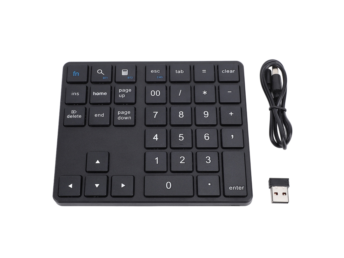 Teclado Numérico Sem Fio 35 Teclas Bt 2.4g