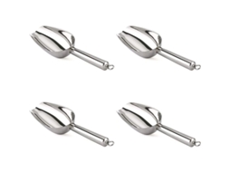 Colher de Inox para Cozinha, Multiuso, Resistente, 4 Unidades, 18.5cm | S/MARCA