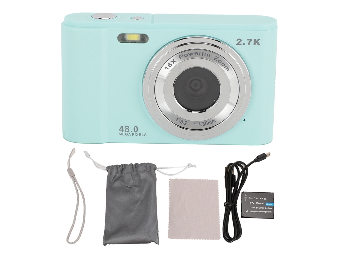 Câmera Digital Compacta EOOCOO para Estudantes com 48mp Hd Zoom Digital 16x
