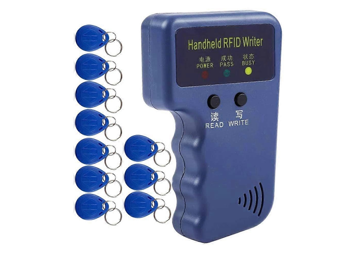 Leitor, Impressora E Duplicador Rfid Portátil De 125 Khz, Programador E Clonador De Carteira De Identificação Atualizado, Com 10 Unidades. Aquaforge