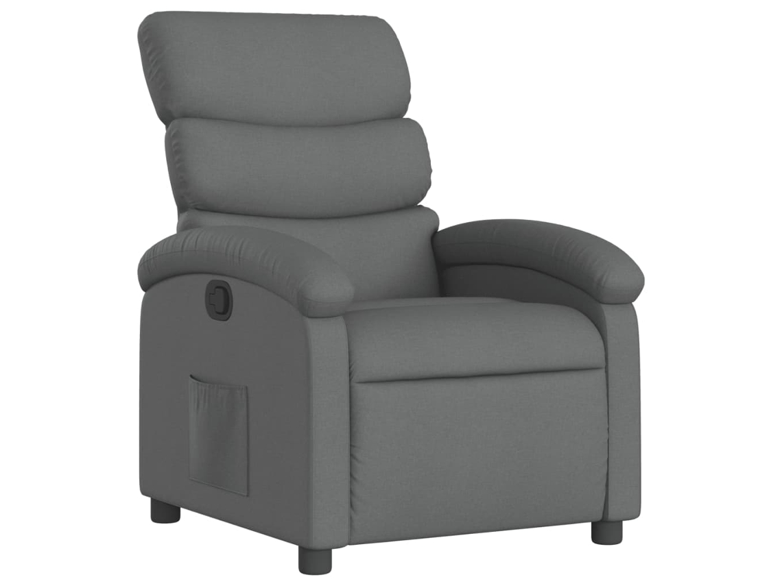 Recliner Chair, Recliner Chairs Vidaxl Cinzeto Tecido