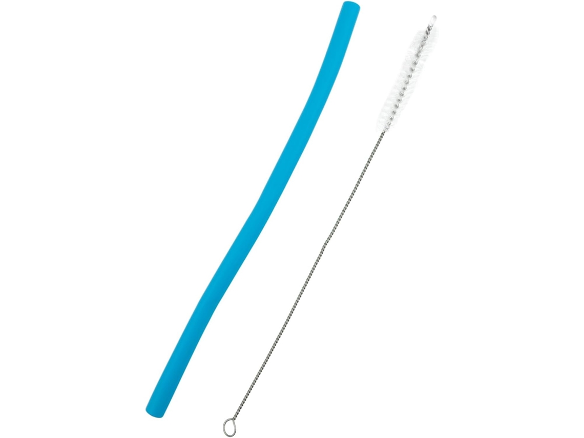 Canudo De Silicone Reutilizável (azul)