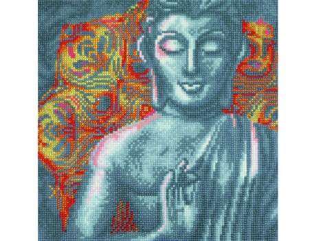 Pintura de Diamante de Arte em Cristal Buda 30 X 30 Cm Youdoit CRYSTAL ART