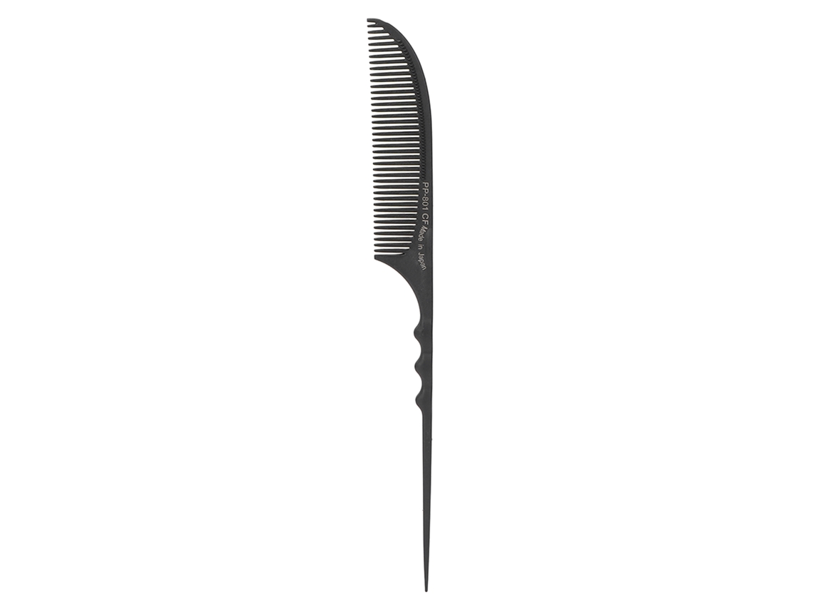 Pente De Cauda Profissional Resistente Ao Calor Para Modelagem Capilar De Todos Os Tipos De Cabelo Pp-801 Preto