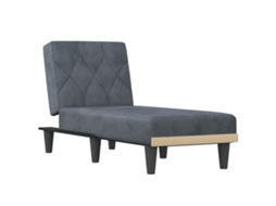 Chaise Longue, Chaise Longues Vidaxl Cinzeto Veludo