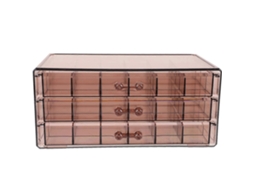 Caixa Organizadora De Colar, Caixa Para Exibição De Joias, Uso Doméstico, Transparente, Violeta, 23,50 X 13,50 X 10,50 Cm, À Prova De Slowmoose