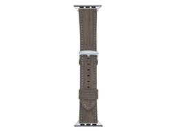 Pulseira De Couro Com Textura Madeira, Compatível Apple Watch Series 10 Ultra 9 8 7 Se 6 5 4 3 2 1 46 Mm 49 45 44 40