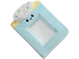 Lifkome Álbum Photo En Peluche Bleu 3 Pouces - Mini Livre Photo Mignon Pochettes Transparentes Para Cartes