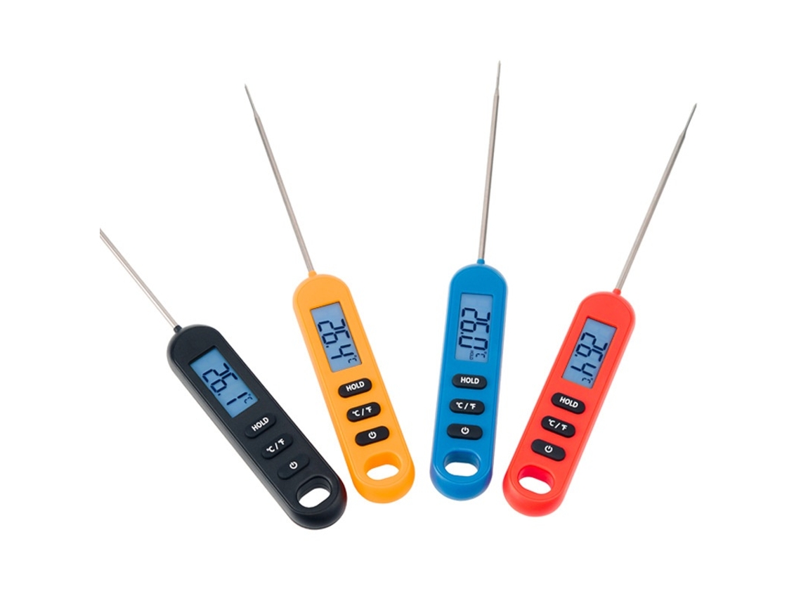 Termómetro Digital Alimentar Lurelia Para Carne E Cozinha Com Sonda, Retroiluminado, Azul