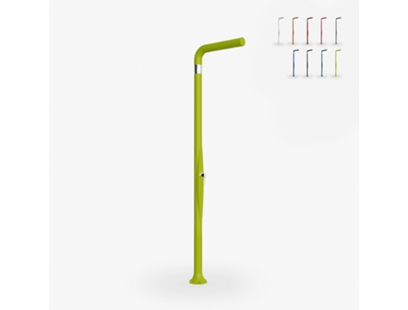 Chuveiro ao ar livre da piscina no jardim com misturador moderno Arkema Design Funny Yang T205