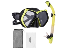 Business conjunto de Snorkel para Adultos com Válvula de Purga, Máscara de Mergulho e Goggles Ajustável