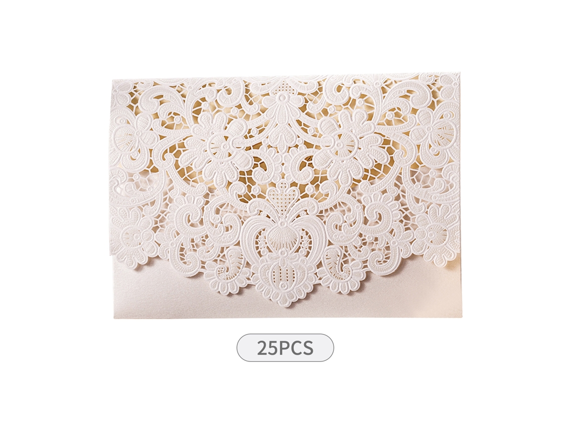 Convites de Casamento com Envelopes 25pcs S/MARCA