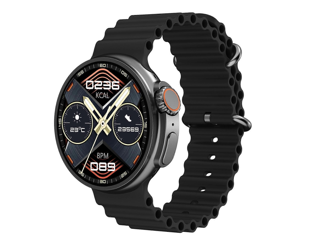 Relógio inteligente K9 Ultra Pro de 1,39 polegadas com pulseira de silicone, à prova d'água IP67, compatível com chamadas Bluetooth e NFC VONKELIOS