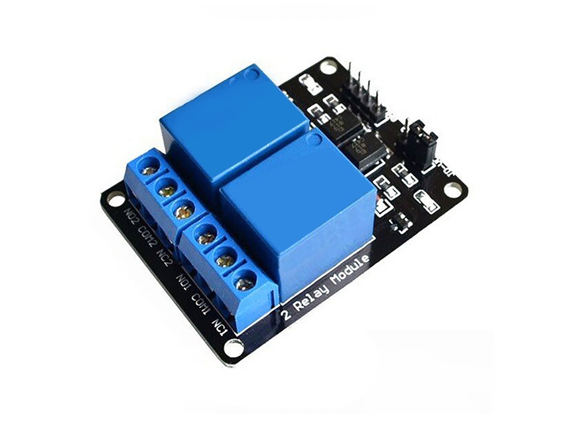 Laxiscreed Módulo De Relé 2 Canais Com Proteção Por Optoacoplador Para Placas De Desenvolvimento Mcu