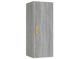 Armário de Parede MAISON EXCLUSIVE em Derivados Madeira Cinzento Sonoma (34,5x34x90 cm)