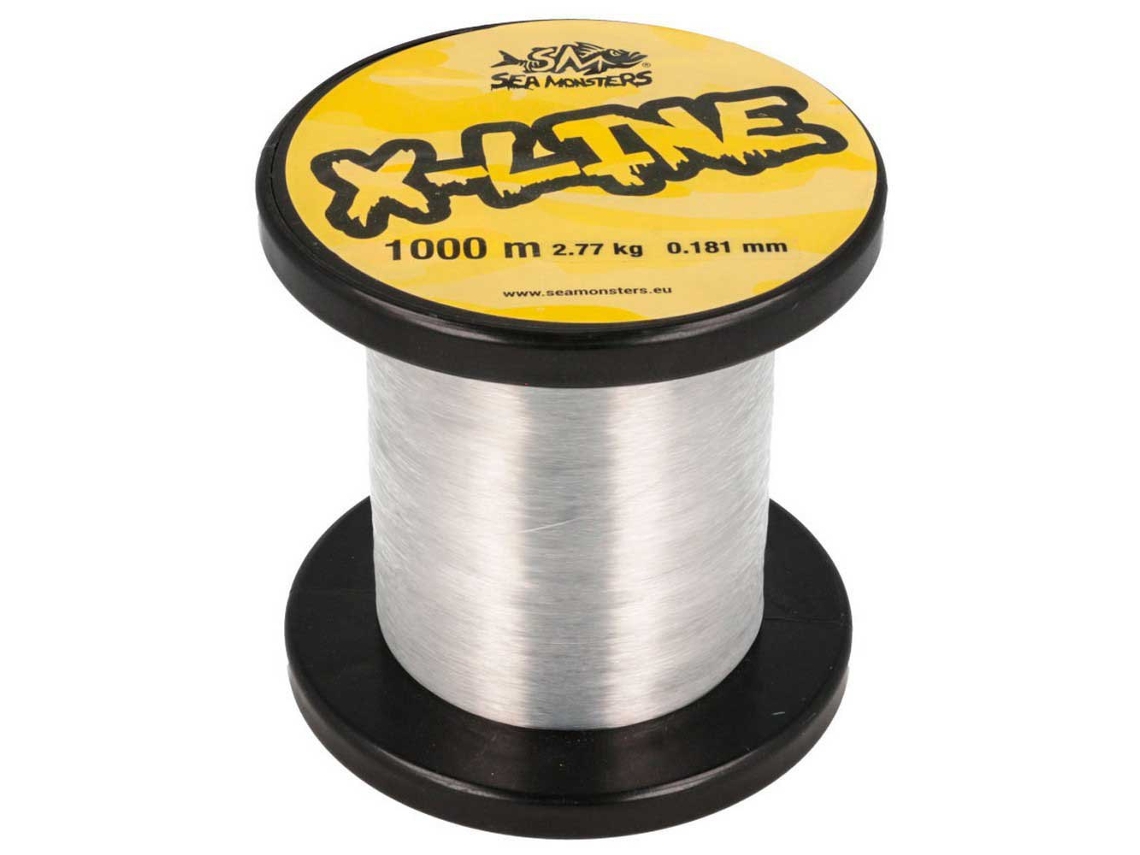 Monofilamento X-Line 1000 M Prateado 0.128 Mmsea Monsters