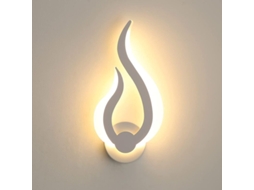 Lâmpada de Parede Nova Line LED, Forma de Chama, 10w, 3000k, 31cm, Para Sala e Quarto