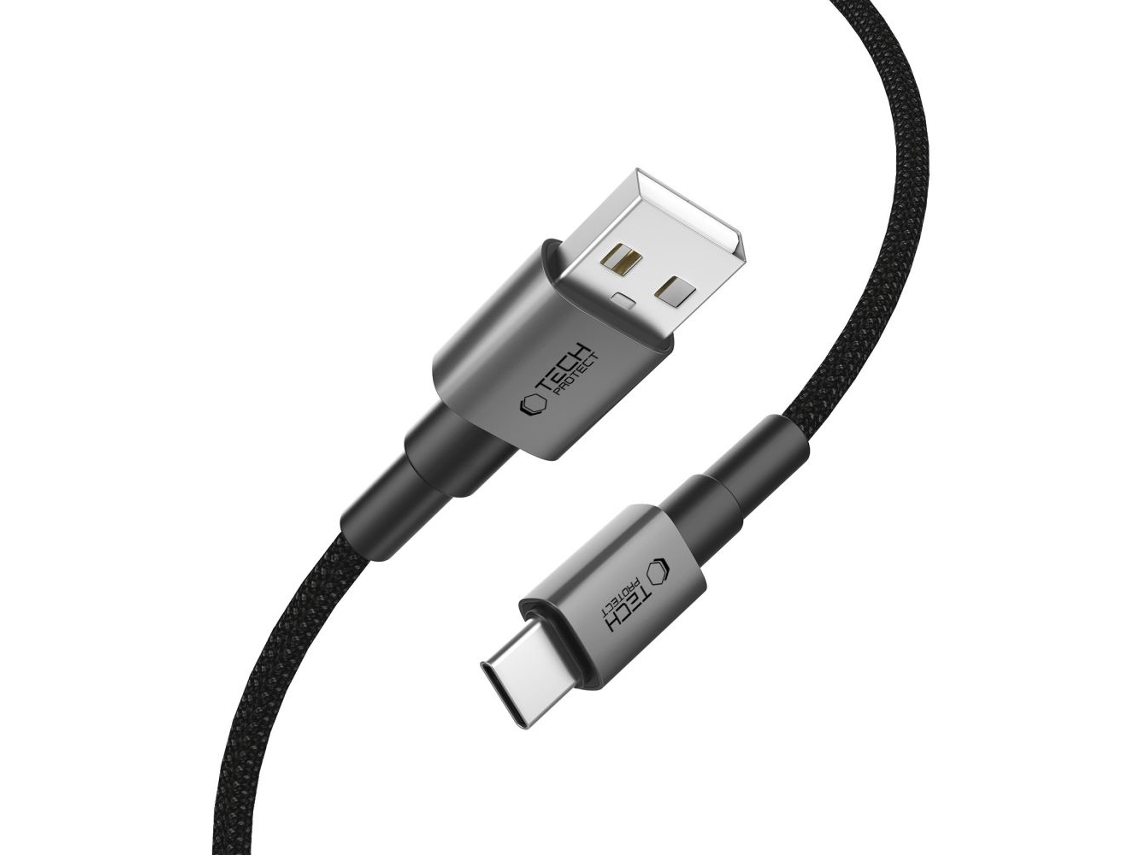 Cabo De Carregamento TECH PROTECT Usb C Ultraboost 15w/3a Para Celulares De 25 Cm