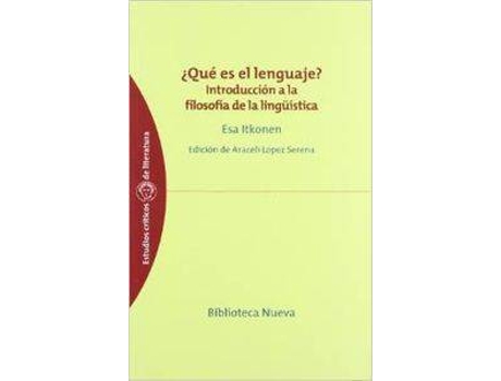 Livro Que Es El Lenguaje de Esa Itkonen
