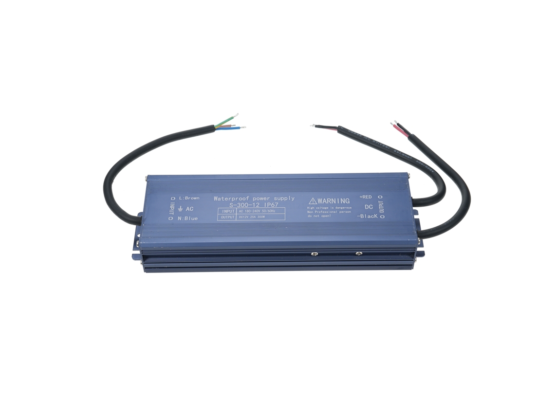 2026 fonte de Alimentação Transformador Led Impermeável Ip67 12v 300w Ac 180 240v para Dc para Fitas Led, Letreiros Exteriores