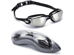 Gafas De Natación Sin Fugas De Silicona Com Estojo Protetor Ajustável Uv E Antideslumbrante