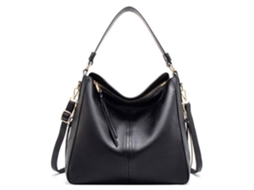 Bolsa Tote Pu alça de Ombro grande Capacidade AQUAFORGE (preta)