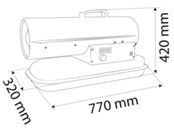 Aquecedor de óleo 20kw Neo Tools 90 080