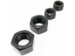 Porcas Sextavadas Métricas Em Aço Carbono Preto M2-m12, 50 Peças