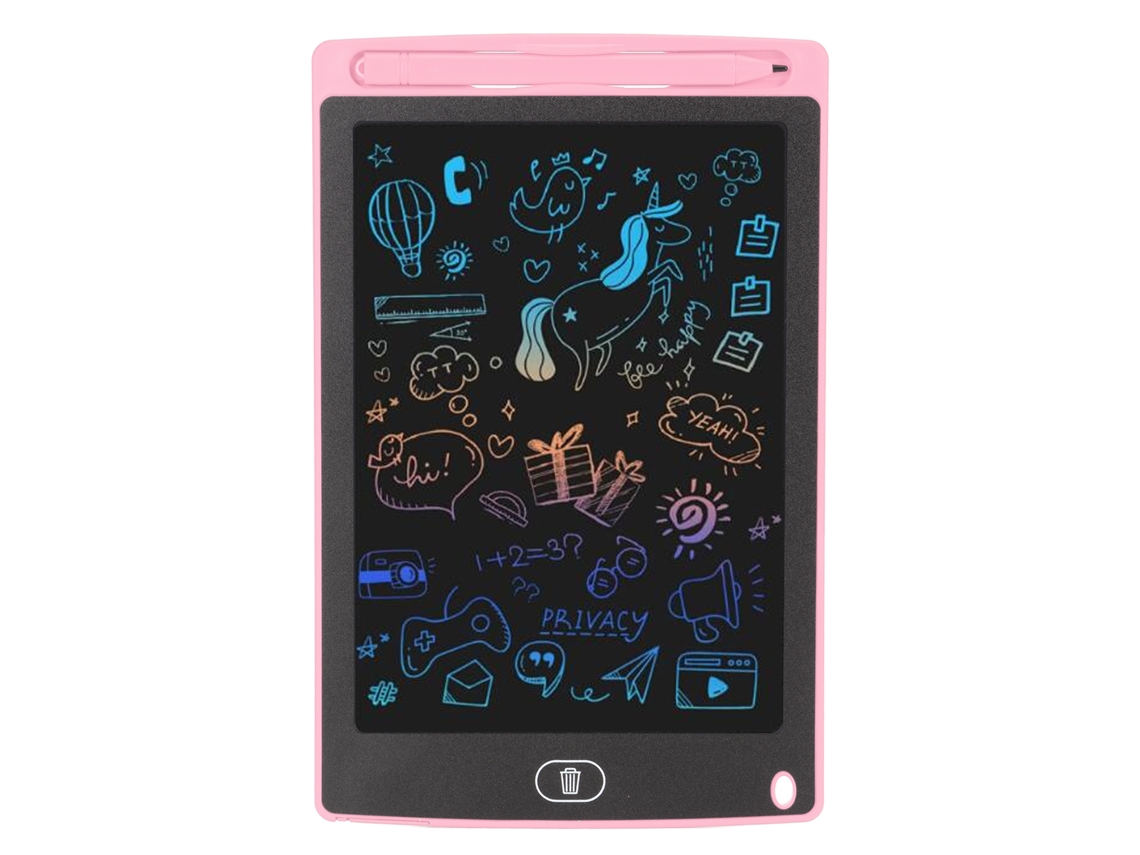 Mali tablet de Escrita Lcd 8.5 Polegadas Tábua de Desenho Colorida Brinquedo para Crianças Meninas e Meninos Rosa
