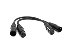 Cabo De Áudio Xlr Macho De 3 Pinos Para Xlr Fêmea De 5 Pinos E Xlr Fêmea De 3 Pinos Para Xlr Macho De 5 Pinos, Para Microfone. Aquaforge