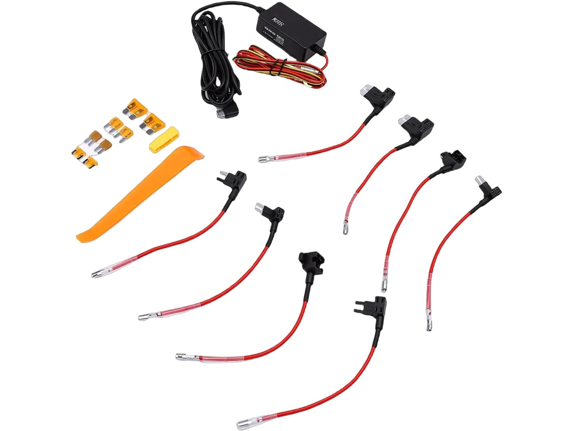 Yosoo Health Gear Kit De Cabo Câmera Quadro Bordo, Abs Com Exibição Tensão, Modo Estação 24h/24 E 7j/7, Usb C