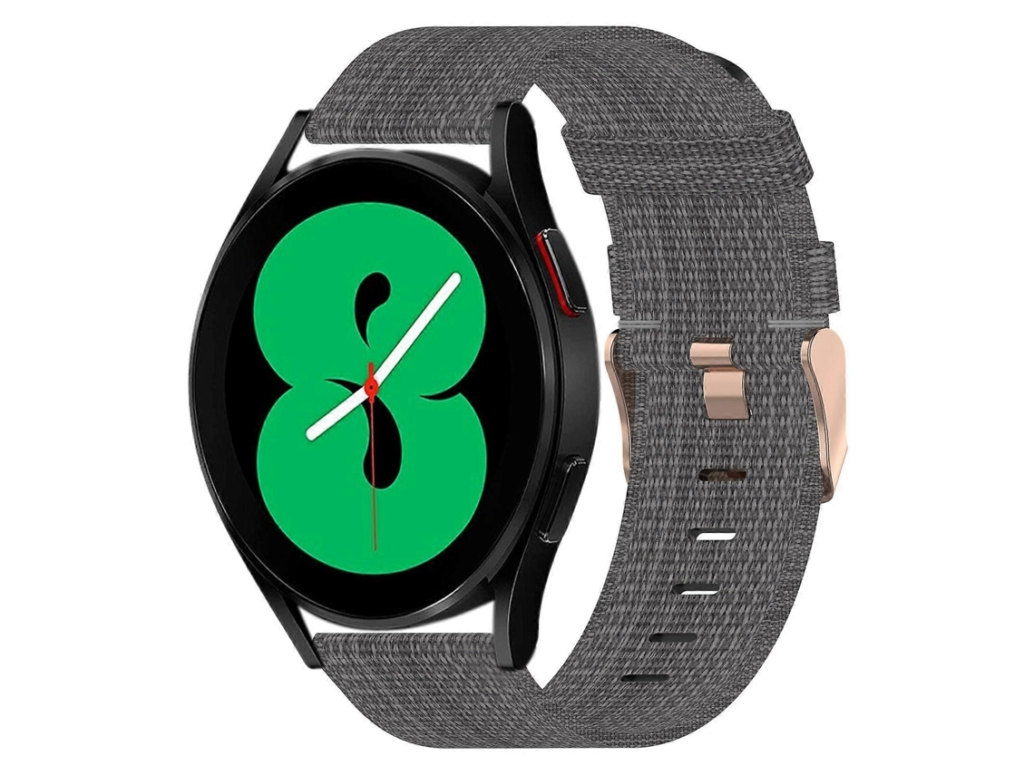 Pulseira De Nylon Trançado Para Samsung Galaxy Watch 4 44mm 20mm