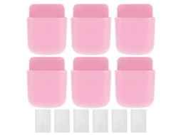 6 Suportes de Parede para Controle Remoto e Celular, Rosa, 11,3x9cm