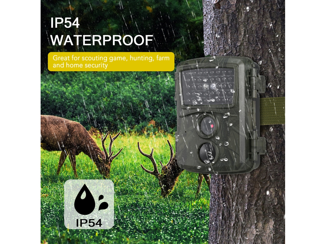 Câmera de Caça Mini 12MP 1080P com Movimento e IP54 S/MARCA