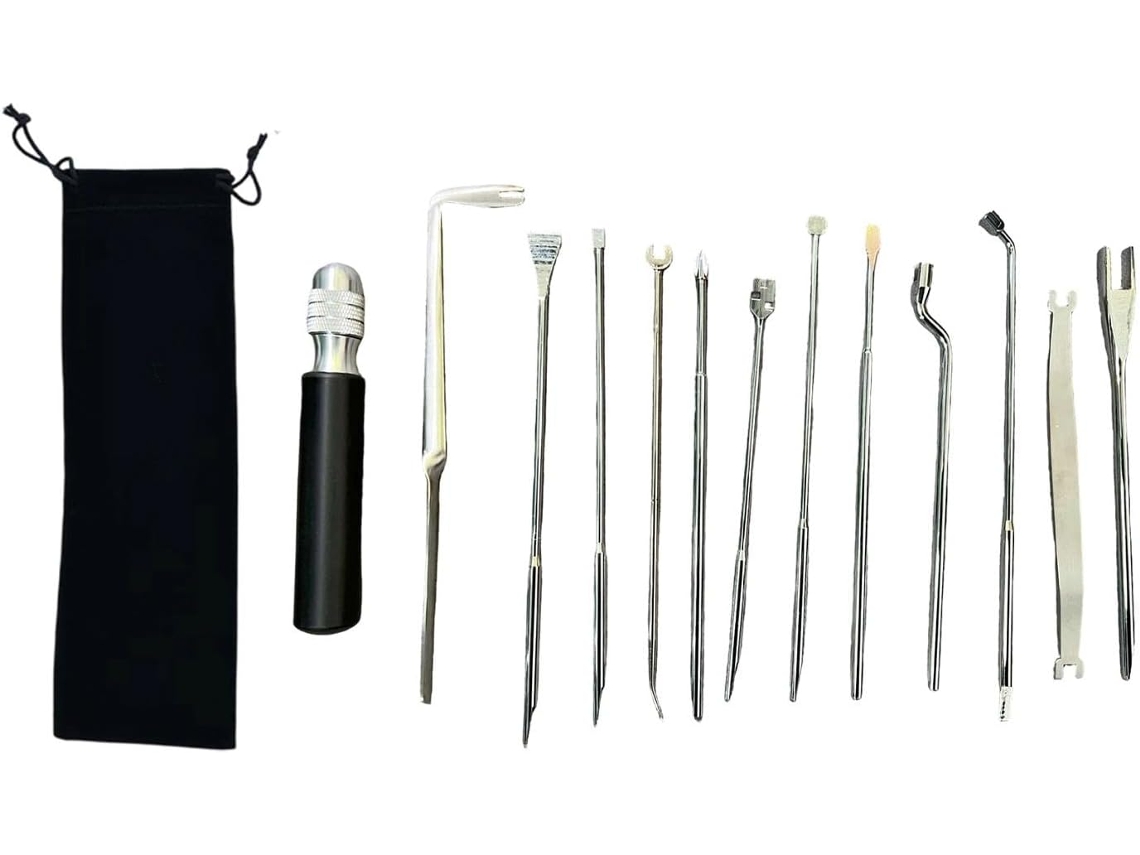 Kit De Regulador De Piano Com Chave Inglesa, De Fenda, Martelo E Acessórios Em Metal Sólido, Ideal Para
