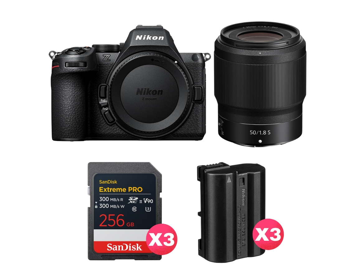 Z5 Ii + 50mm F/1.8 S + 3 Sandisk 256gb Extreme Pro Uhs ii Sdxc + 3 Nikon En el15c + Ebook “20 Dicas para Fotos Que Impressionam” NIKON