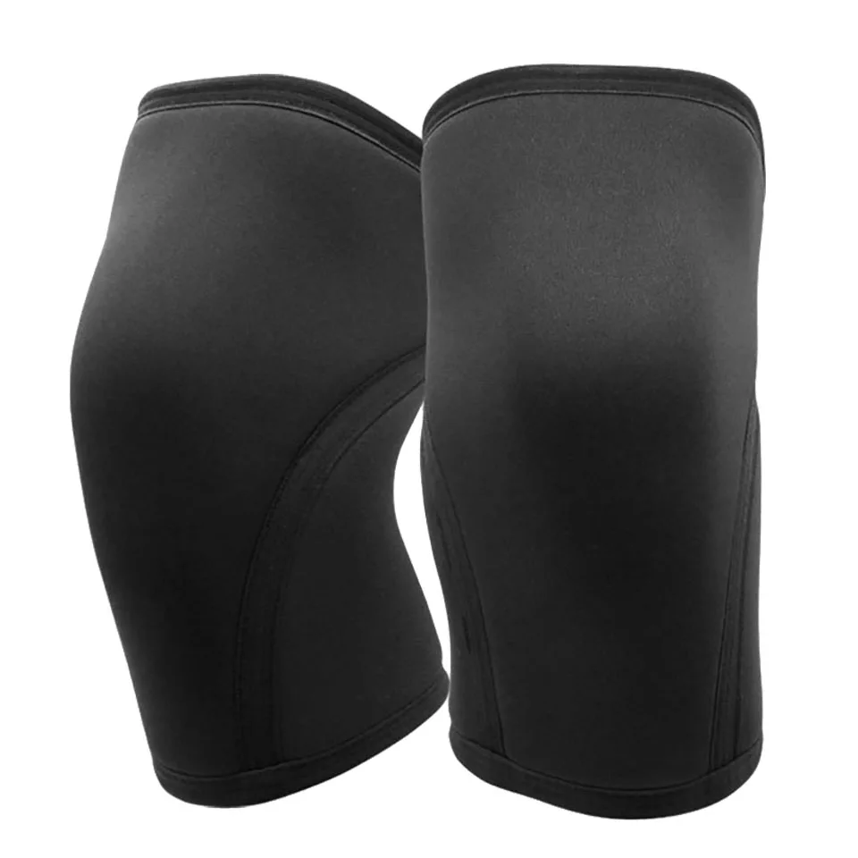(preto, Tamanho L) Joelheira De Fitness Unisex Com 7 Mm De Espessura E Neoprene Para Agachamento, Levantamento De Peso E Outros Exercícios