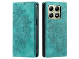 Capa De Couro Estampada Estilo 010 Para Xiaomi 14t Com Fecho Magnético Automático