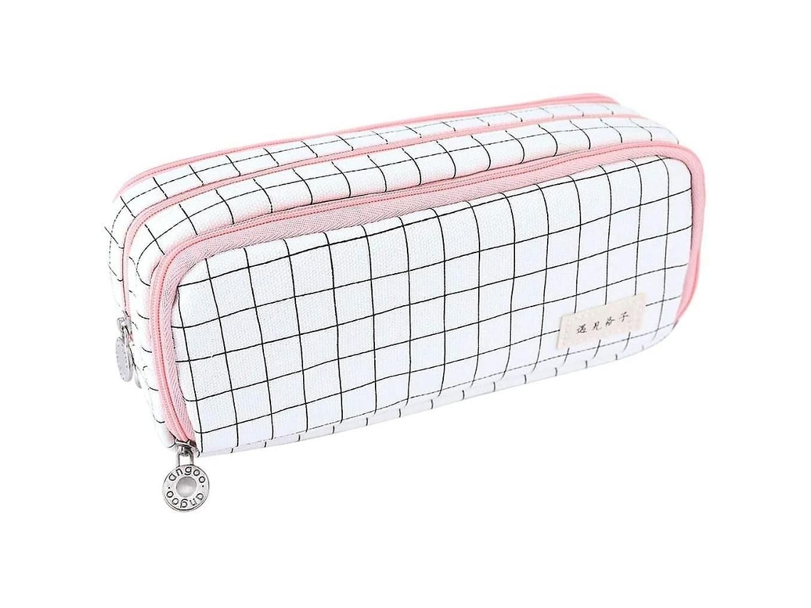 Estojo Para Lápis, Escolar, Grande Lápis Adolescentes, Com Zíper, Bolsa De Maquiagem Feminina, Compatível Escola, Escritório, Senh Aquaforge