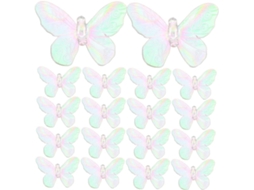 Conjunto de 40 Luminárias Solares Decorativas de Led em Plástico para Plantas, Acessórios de Iluminação para Jardim e Pátio. SFUSHOS