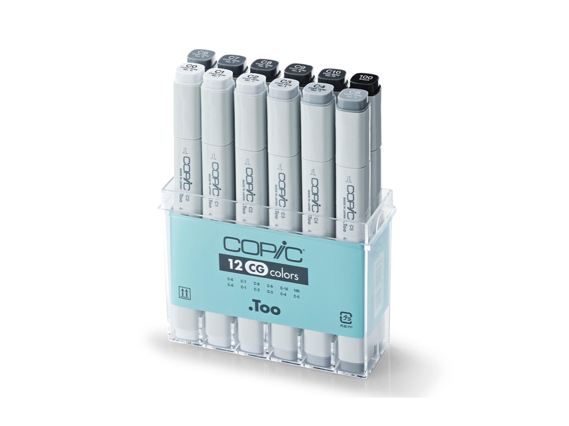 Caixa Copic Marker Set A1 com 12Pcs