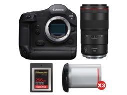 Eos R1 + Rf 100mm F/2.8 L Macro Is Usm + 1 Sandisk 256gb Extreme Pro Cfexpress Type B + 3 Canon Lp e19 + Ebook Pricedirect CANON