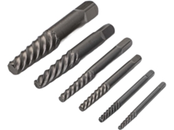 Conjunto De Extratores Parafusos Em Espiral, 6 Peças Para Parafusos Quebrados, Kit De Aço Com Canaleta À Esquerda