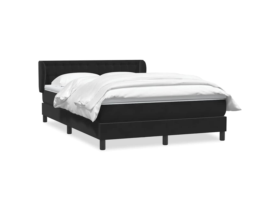 Box Spring Bed, Box Spring Beds Vidaxl Preto Veludo (160 X 210 Cm)