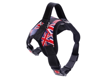 Arnês para Cachorrinhos Arnês Anti-Tração Pequeno Médio Grande Cão Bandeira S ALLTHEMEN