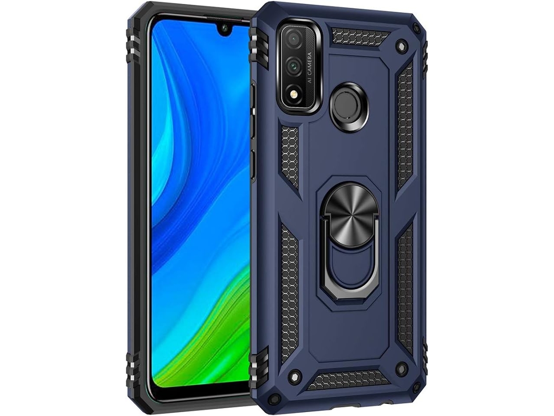 Capa Defesa Párachoques Armadura para Huawei P Smart 2020 HONGWE. Silicone Anti-Choque Azul
