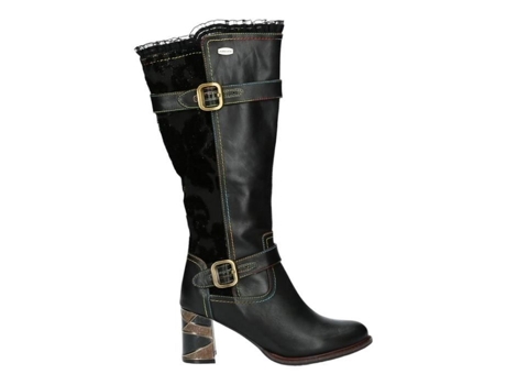 Botas de Mulher LAURA VITA Marbreo Pretas Multicor (38)